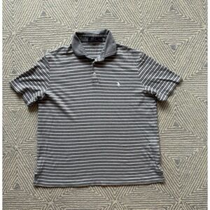 Polo‎ Ralph Lauren Polo Shirt - Gray/White Stripe - XL